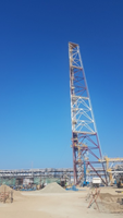 Escher completed delivery of five flares for Liwa Plastics Industries Complex