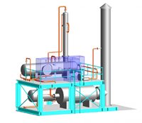 DEG reboiler with integrated incinerator